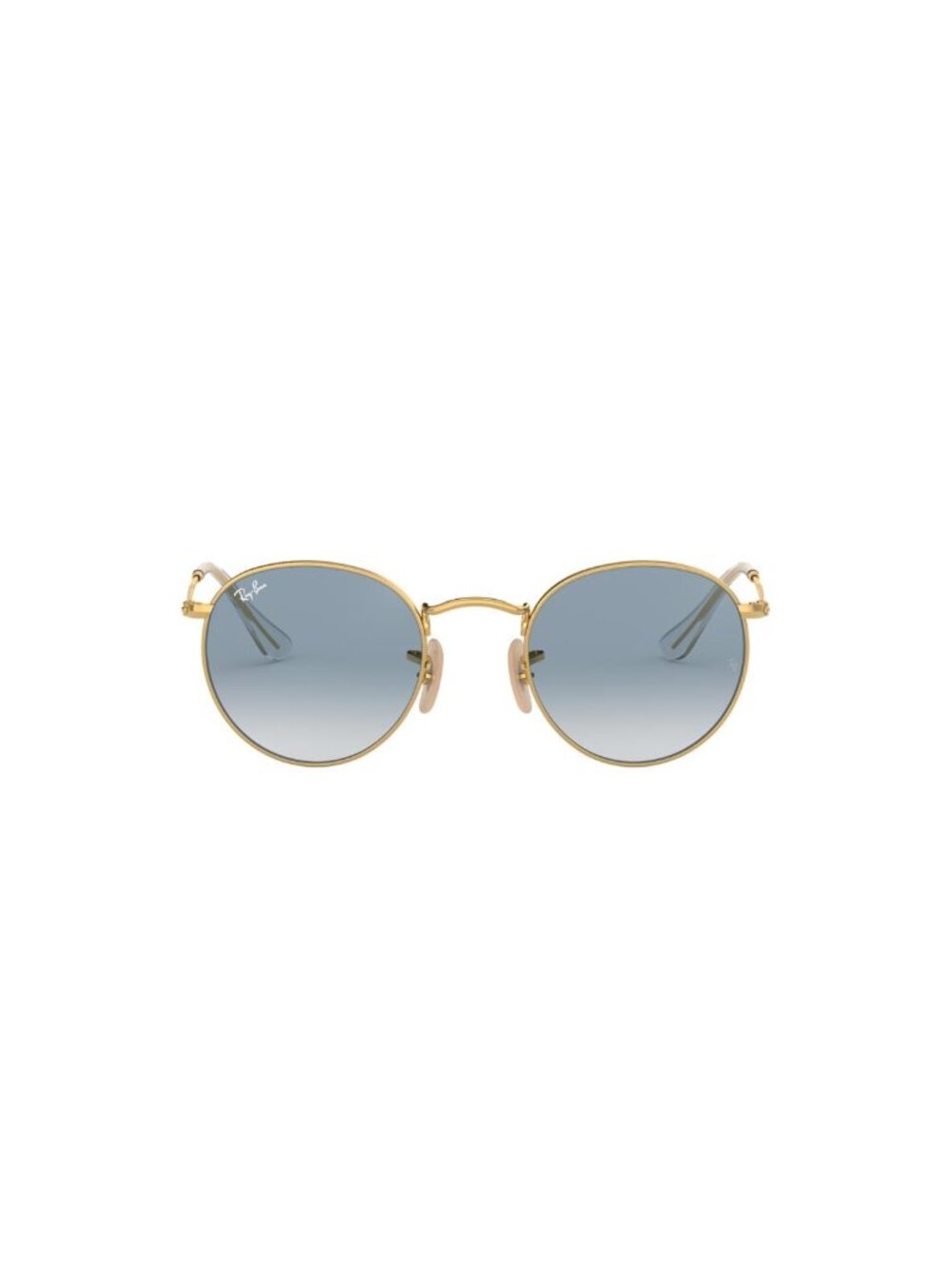 New Ray-Ban Men's Sunglasses Gold Round Blue Lens Metal Frame Ray Ban RB3447N 3F